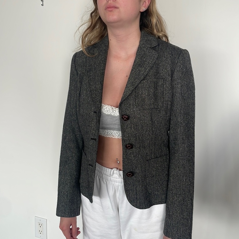 Tweed Blazer Classic Wool